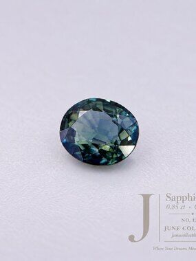 Sapphire 0.85 Ct Oval Loose Gemstone Blue Green Teal